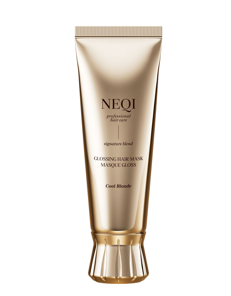 NEQI Glossing Mask Cool Blonde tónovací maska proti žlutým tónům pro blond vlasy 120 ml