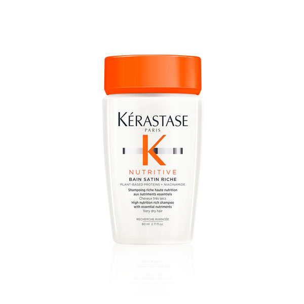 Kérastase Nutritive Bain Satin Riche vysoce vyživující šampon pro velmi suché vlasy cestovní balení 80 ml