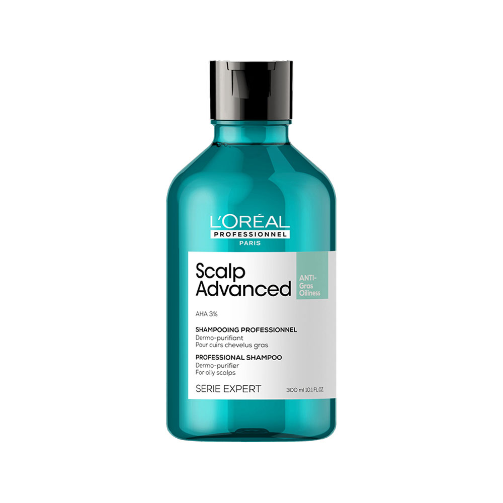 Levně L'Oréal Professionnel Scalp Advanced Anti-Oiliness Dermo-purifier shampoo 300 ml – šampon na mastnou pokožku hlavy