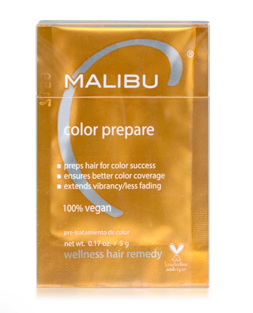 Levně Malibu C Color Prepare – Profesionální ošetření před barvením vlasů s aktivním vitaminem C (Box 12 × 5 g)