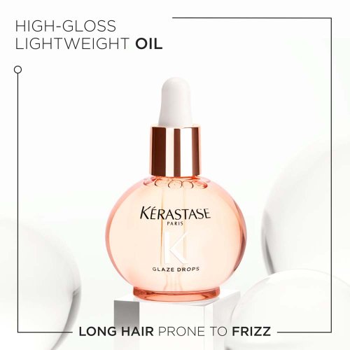 Kérastase Gloss Absolu Glaze Drops leichtes glanzverstärkendes Öl für zu Kräuseln neigendes Haar 45 ml