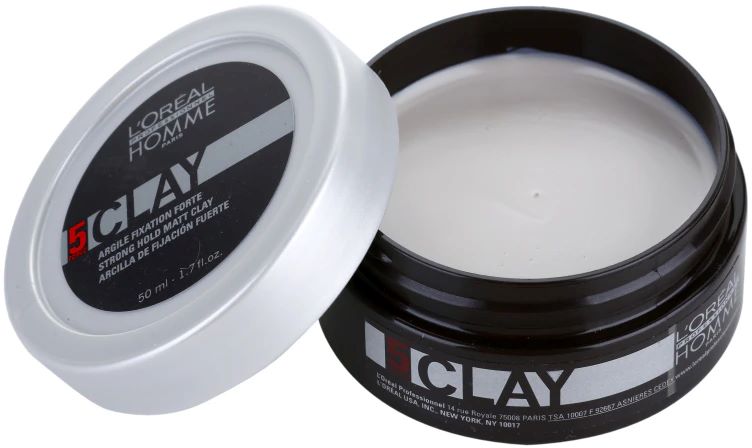 L’Oréal Professionnel Homme Clay – Matná modelovacia hlina na vlasy 50 ml