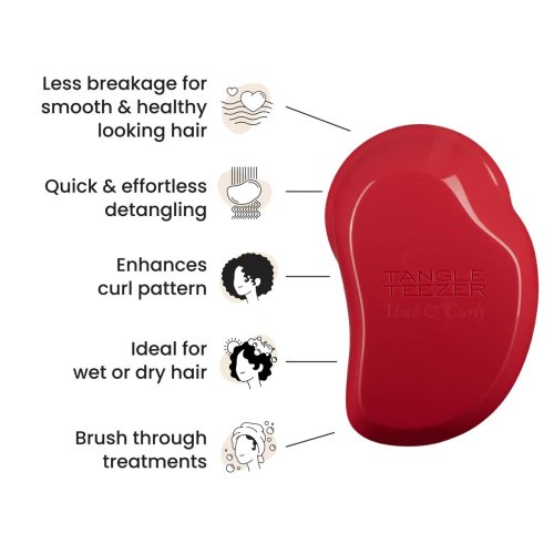 Tangle Teezer Thick & Curly – kefa na husté a kučeravé vlasy bez ťahania