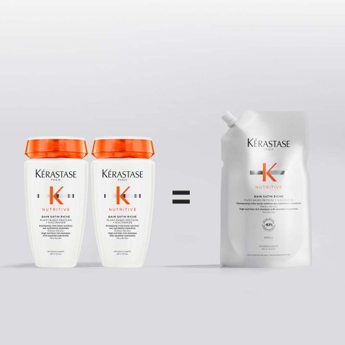 Kérastase Nutritive Bain Satin Riche vysoce vyživující šampon pro velmi suché vlasy (náplň) 500 ml