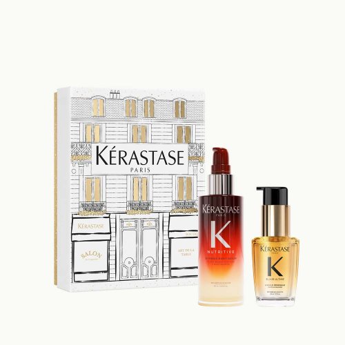 Kérastase Iconics dárková sada Magic Night sérum 90 ml + regenerační olej Elixir Ultime L'huile Originale 30 ml
