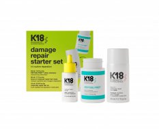 K18 Damage Repair Starter Set, sada na opravu poškodených vlasov šampón 53 ml + maska 50 ml + olej 10 ml