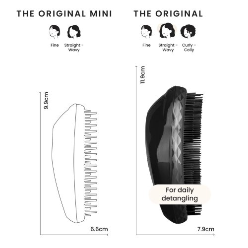 Tangle Teezer New Original Panther Black – Kartáč pro rychlé a šetrné rozčesávání