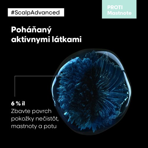 L'Oréal Professionnel Scalp Advanced Anti-Oiliness 2 in 1 clay čistící šampon-maska cestovní balení 75 ml