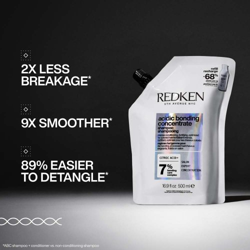 Redken Acidic Bonding Concentrate stärkendes Shampoo für schwaches Haar (Nachfüllung) 500 ml