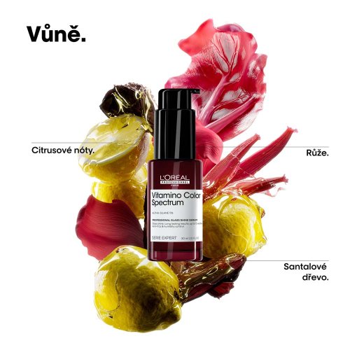 L’Oréal Professionnel Vitamino Color Spectrum Glass Shine serum 30 ml – sérum pro ultra lesk barvených vlasů
