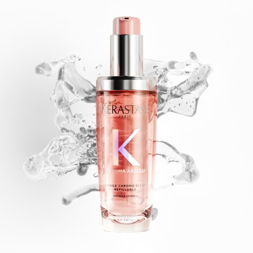 Kérastase Chroma Absolu L'huile Chroma Éclat Nachfüllöl für Glanz und Duft von gefärbtem Haar 75 ml