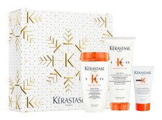 Kérastase Nutritive sada pro suché vlasy – šampon Bain Satin 250 ml + kondicionér Lait Vital 200 ml + termoochranné mléko Nectar Thermique 50 ml