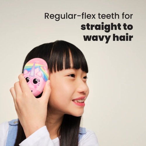 Tangle Teezer The Original MINI Rainbow The Unicorn – dětský mini kartáč na mokré i suché vlasy bez tahání