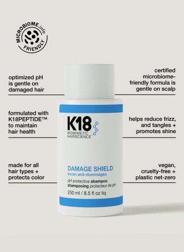 K18 Damage Shield pH Protective Shampoo – Ochranný šampon s optimalizovaným pH 250 ml