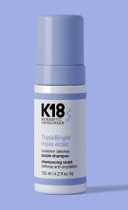 K18 TripleBright Purple Shampoo – fialový šampon proti žlutým tónům 125 ml