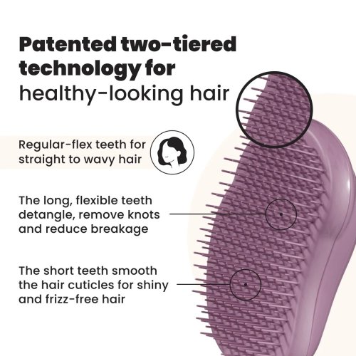 Tangle Teezer Original The Eco Brush Earthy Purple – ekologická kefa na mokré aj suché vlasy bez ťahania