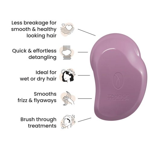 Tangle Teezer Original The Eco Brush Earthy Purple – nachhaltige Bürste für nasses und trockenes Haar ohne Ziepen