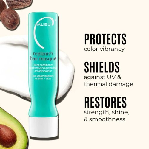 Malibu C Replenish Masque – Intenzivní regenerace a hydratace vlasů 266 ml