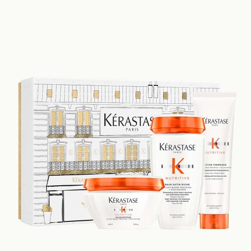 Kérastase  Kérastase Nutritive dárková  sada pro suché vlasy šampon 250 ml + maska 200 ml + termo mléko 150 ml