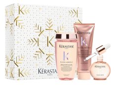 Kérastase Gloss Absolu dárková sada pro lesk a proti krepatění – šampon 250 ml + kondicionér 250 ml + olej Glaze Drops 45 ml
