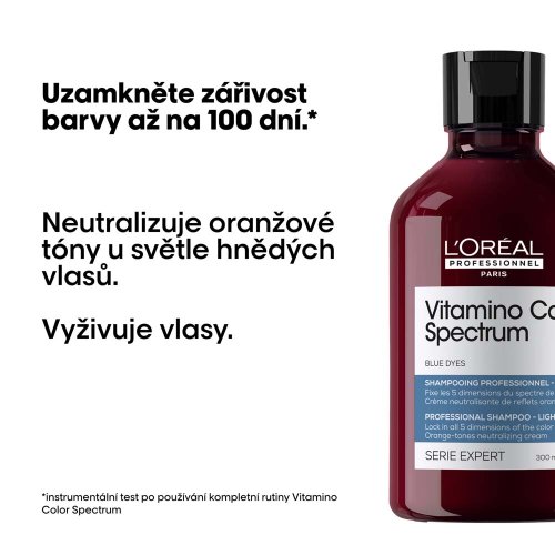 L’Oréal Professionnel Vitamino Color Spectrum Blaues Shampoo für hellbraunes Haar 300 ml