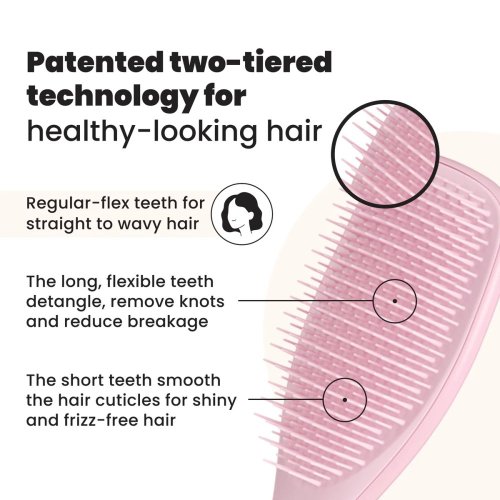 Tangle Teezer The Ultimate Detangler Millennial Pink – professionelle Bürste für nasses Haar ohne Ziepen und Haarbruch