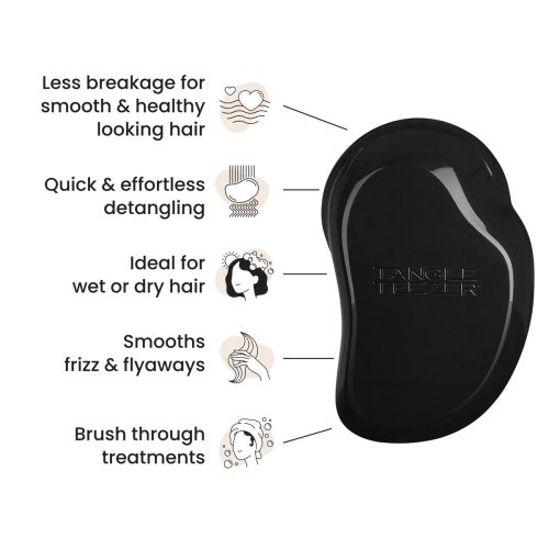 Tangle Teezer New Original Panther Black – Bürste für schnelles und sanftes Entwirren