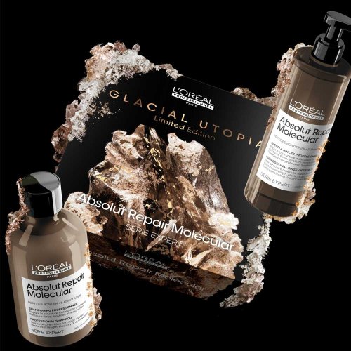 L'Oréal Professionnel Serie Expert Absolut Repair Molecular Duo sada pre poškodené vlasy šampon 300 ml + sérum 250 ml