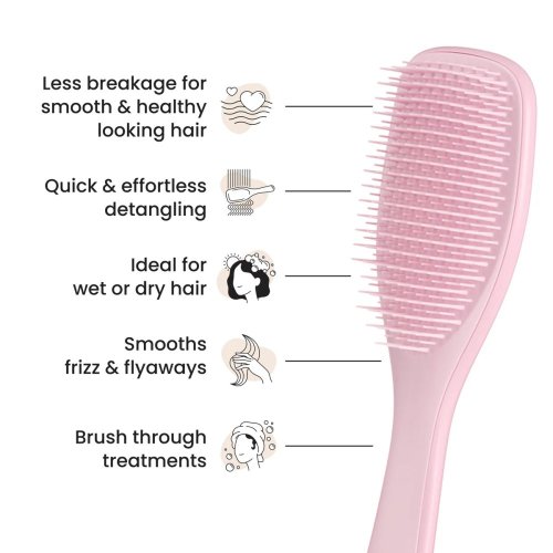 Tangle Teezer The Ultimate Detangler Millennial Pink – professionelle Bürste für nasses Haar ohne Ziepen und Haarbruch