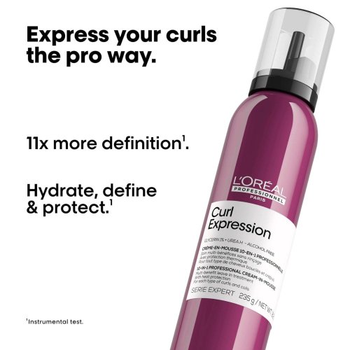 L’Oréal Professionnel Curl Expression cream-in-mousse 250 ml – multifunkční pěna 10v1 pro kudrnaté vlasy