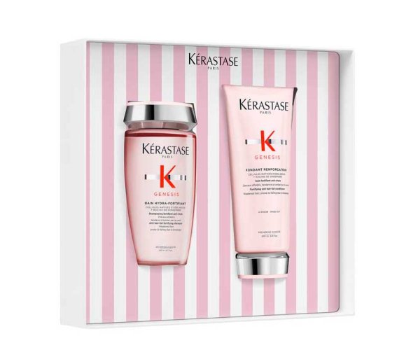 Kérastase Genesis Frühling Geschenkset gegen Haarausfall Bain Hydra-Fortifiant 250 ml + Fondant Renforçateur 200 ml