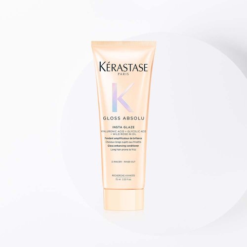 Kérastase Gloss Absolu Discovery Set für strahlenden Glanz – Shampoo Bain 80 ml + Conditioner Fondant 75 ml + Milch Milk 45 ml