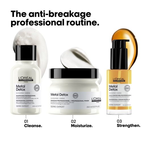 L’Oréal Professionnel Serie Expert Metal Detox shampoo 300 ml – für Farbschutz und starke Haare
