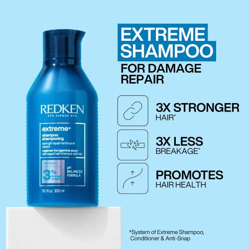Redken Extreme darčeková sada na poškodené vlasy šampón 300 ml + kondicionér 300 ml + bezoplachová kúra 250 ml