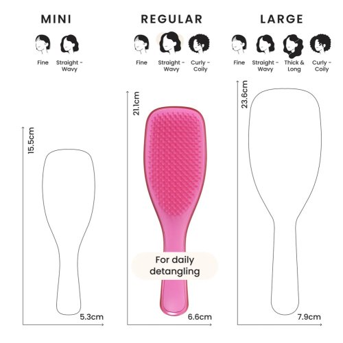 Tangle Teezer Ultimate Detangler Chrome Pink – Bürste für nasses Haar ohne Ziepen