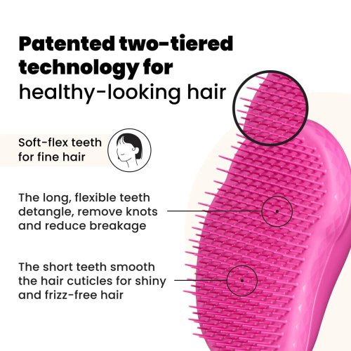 Tangle Teezer Fine & Fragile Berry Bright – kartáč na jemné a křehké vlasy bez tahání