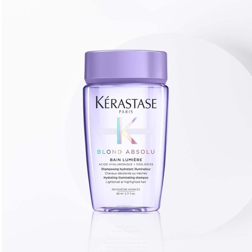 Kérastase Blond Absolu Discovery Set für blondes Haar – Shampoo Bain Lumière 80 ml + Pflege Cicaflash 75 ml + Serum Cicaplasme 45 ml