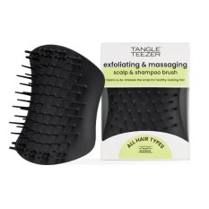 Tangle Teezer Scalp Brush Black – exfoliační a masážní kartáč na pokožku hlavy