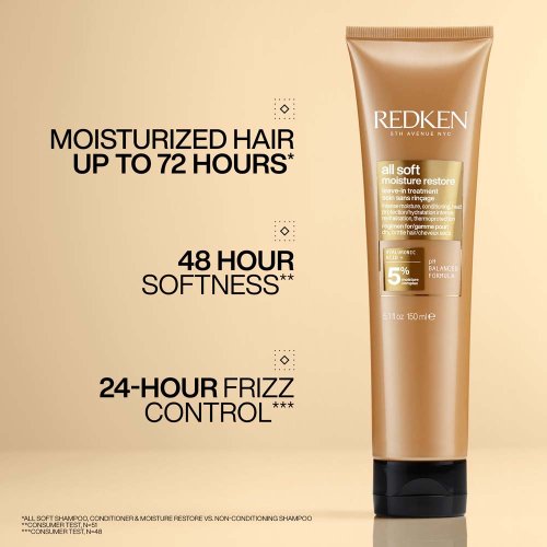 Redken All Soft dárková sada pro suché a křehké vlasy – šampon 300 ml + kondicionér 300 ml + péče 150 ml