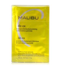 Malibu C De-Ox – Stoppt die Wirkung chemischer Prozesse und stellt das Gleichgewicht der Haare wieder her, BOX 12 x 6 g