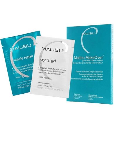 Malibu MakeOver 2-fázová regenerace pro vlasy a pokožku hlavy (Crystal Gel + Miracle Repair)