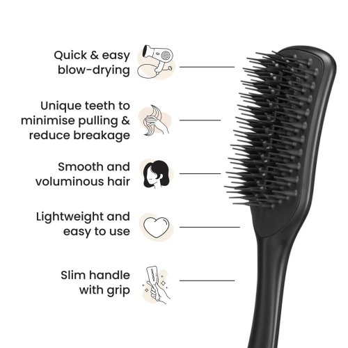 Tangle Teezer The Ultimate Blow Dry Black – fénovací kartáč pro objem, lesk a rychlé sušení