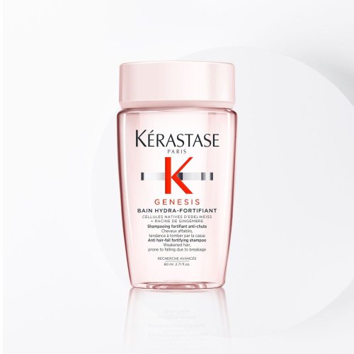 Kérastase Genesis Discovery Set proti padaniu vlasov – šampón Bain Hydra-Fortifiant 80 ml + kondicionér Fondant Renforçateur 75 ml + fluid Défense Thermique 45 ml