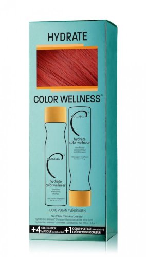Malibu C Hydrate Color Wellness Collection šampón 266 ml + kondicionér 266 ml +  wellness sáčky 5 ks darčeková sada