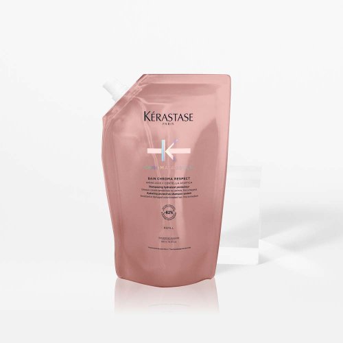 Kérastase Chroma Absolu Bain Chroma Respect Refill Pouch šampón pre farbené vlasy (náplň) 500 ml