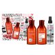 Redken Frizz Dismiss Geschenkset gegen Frizz: Shampoo 300 ml + Haarspülung 300 ml + Spray 150 ml