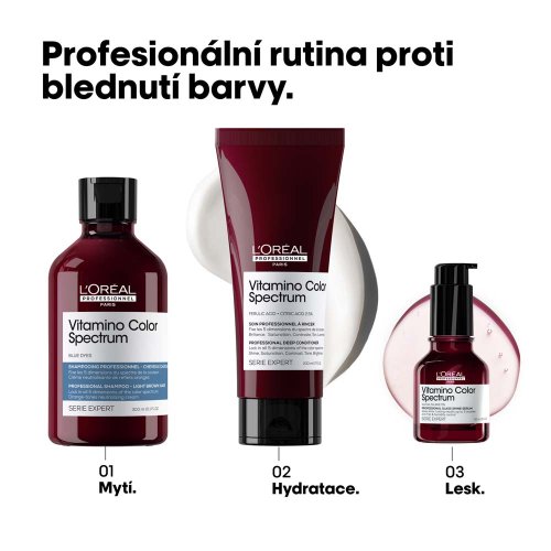 L’Oréal Professionnel Vitamino Color Spectrum Blue shampoo 300 ml – modrý šampón na neutralizáciu oranžových tónov