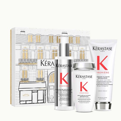 Kérastase Première Geschenkset Vor-Shampoo-Pflege 250 ml + Shampoo 250 ml + Haarspülung 200 ml