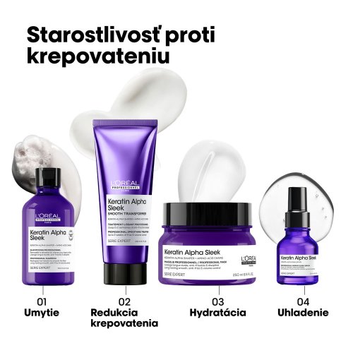 L’Oréal Professionnel Keratin Alpha Sleek šampon proti krepatění 300 ml