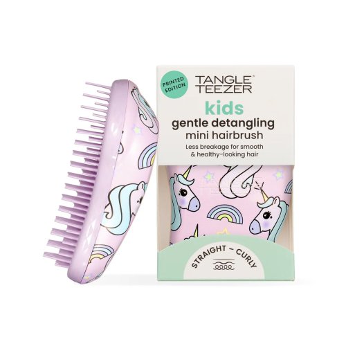 Tangle Teezer Original Mini Unicorn Magic Print – dětský mini kartáč na mokré i suché vlasy bez tahání